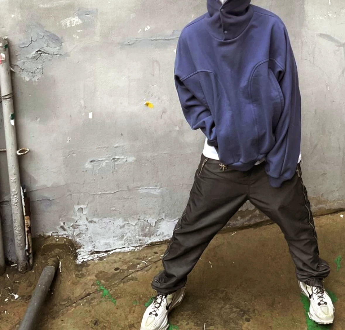 grailz side zip easy track pants