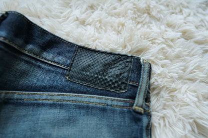 visvim 04 Nonwash Black Snakeskin Jeans