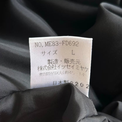 issey miyake men black wool suit jacket
