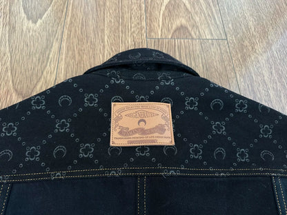marine serre moon jacquard denim jacket