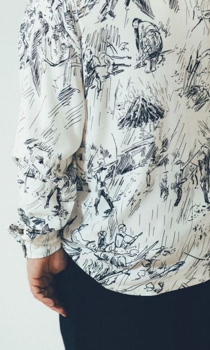 Porter Classic Seven Samurai Aloha Shirt