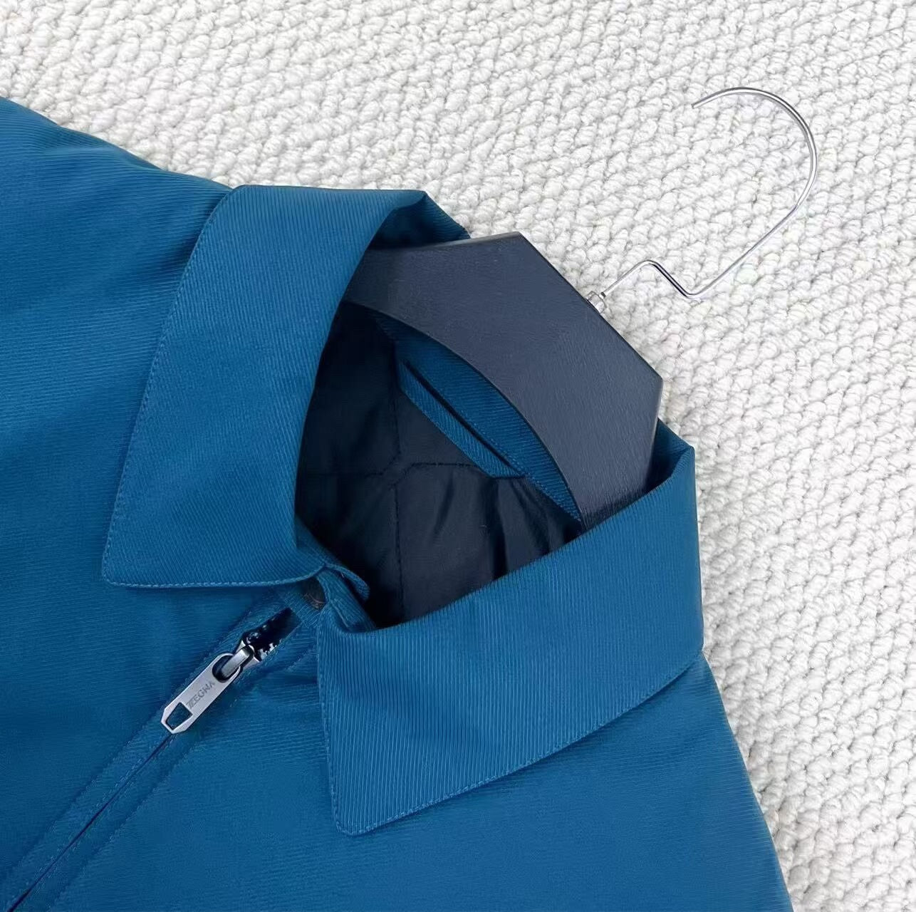 Ermenegildo Zegna Teal Tech Fabric Jacket