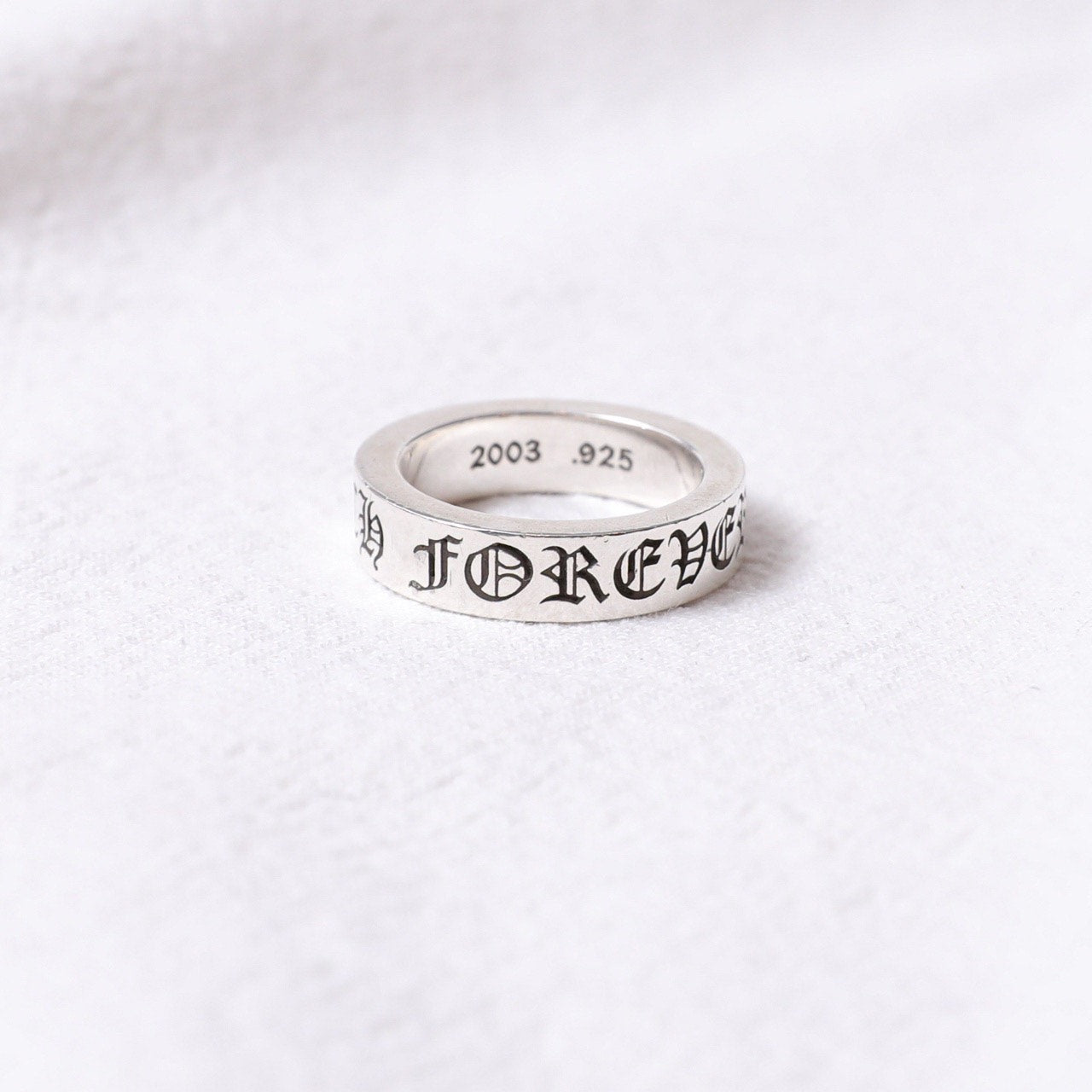 Chrome Hearts 925 Silver Forever Ring