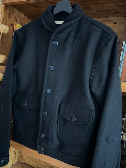 italian wool jacket with black color