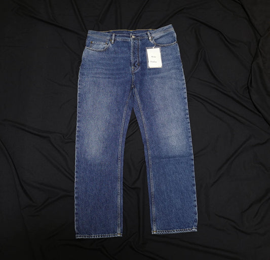 acne studios mid blue denim pants