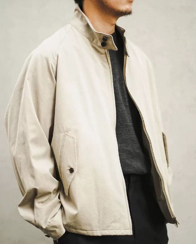 A.PRESSE Beige Driving Jacket Size 1