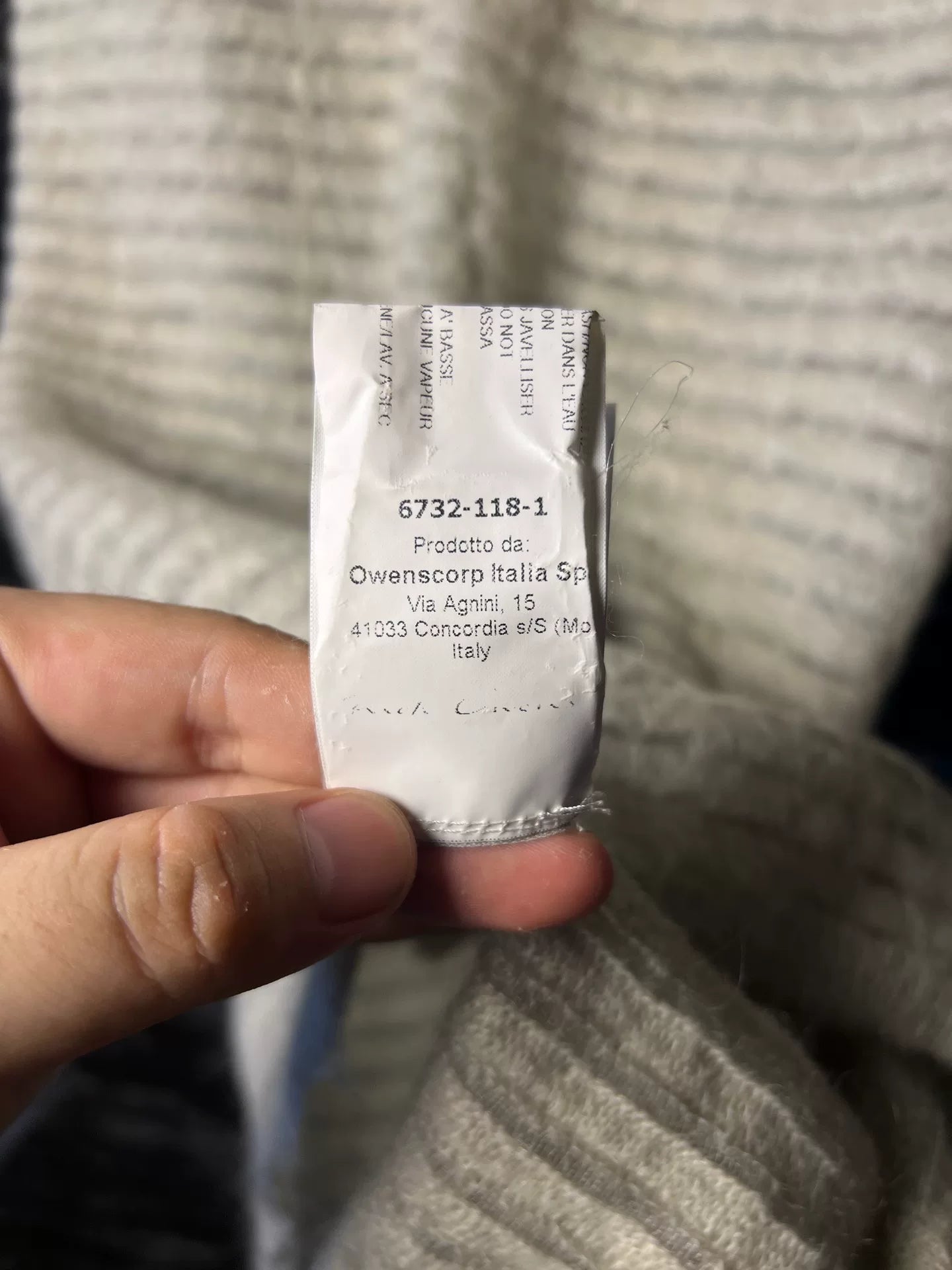 Rick Owens Striped Cashmere Vest