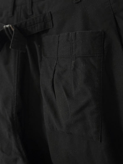 Yohji Yamamoto Asymmetric Cropped Wide-Leg Pants