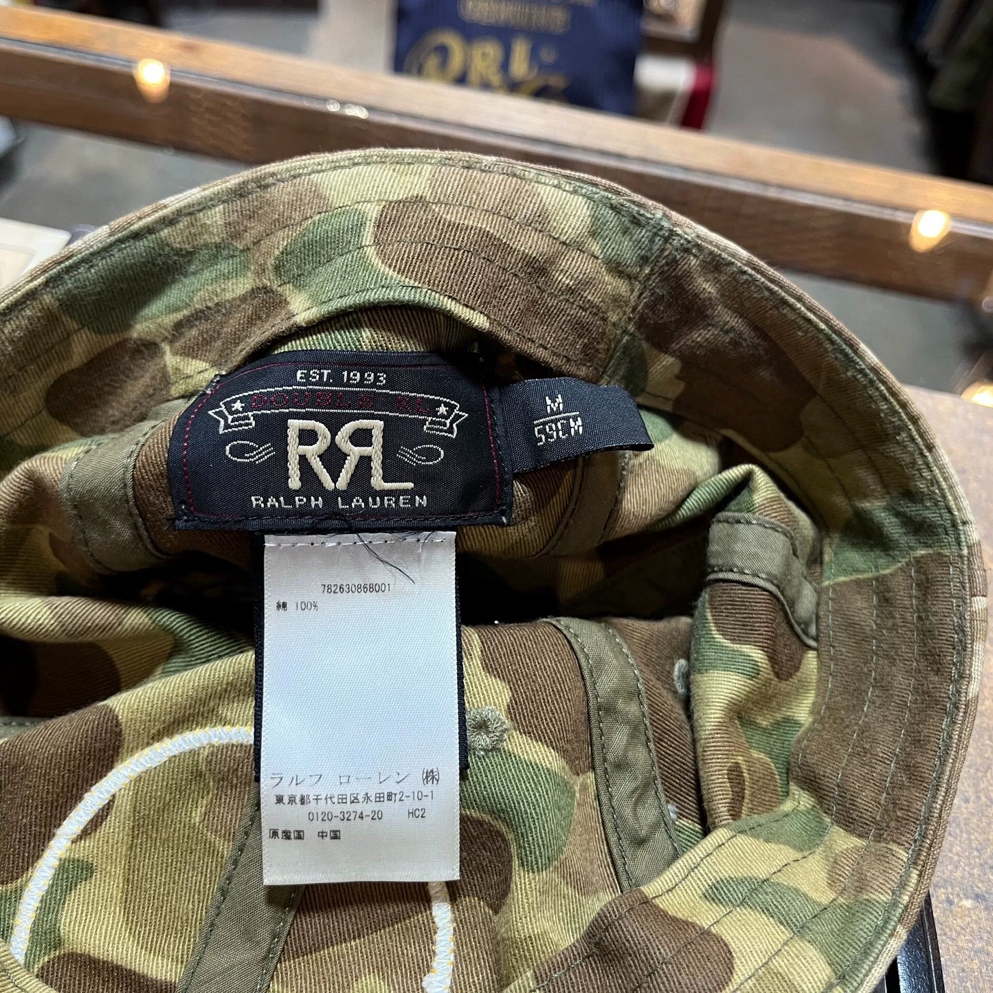 camo embroidered cap by double rl