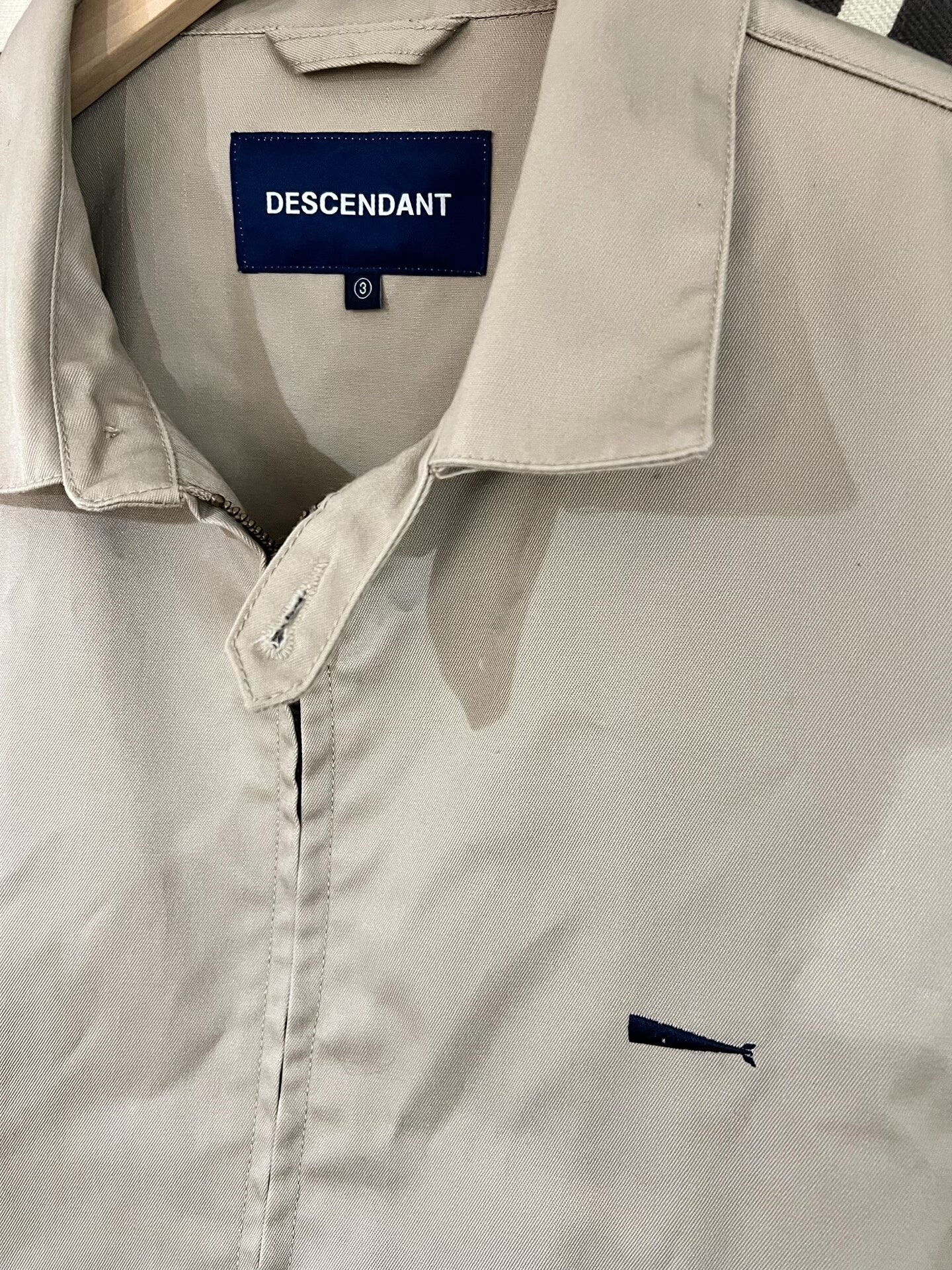 beige lightweight jacket by DCDT Descendant