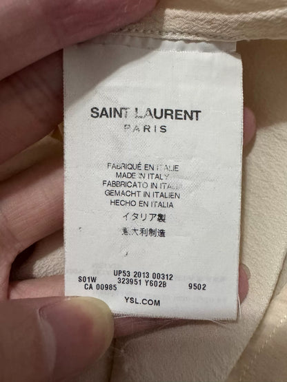 Saint Laurent Beige Silk Classic Shirt