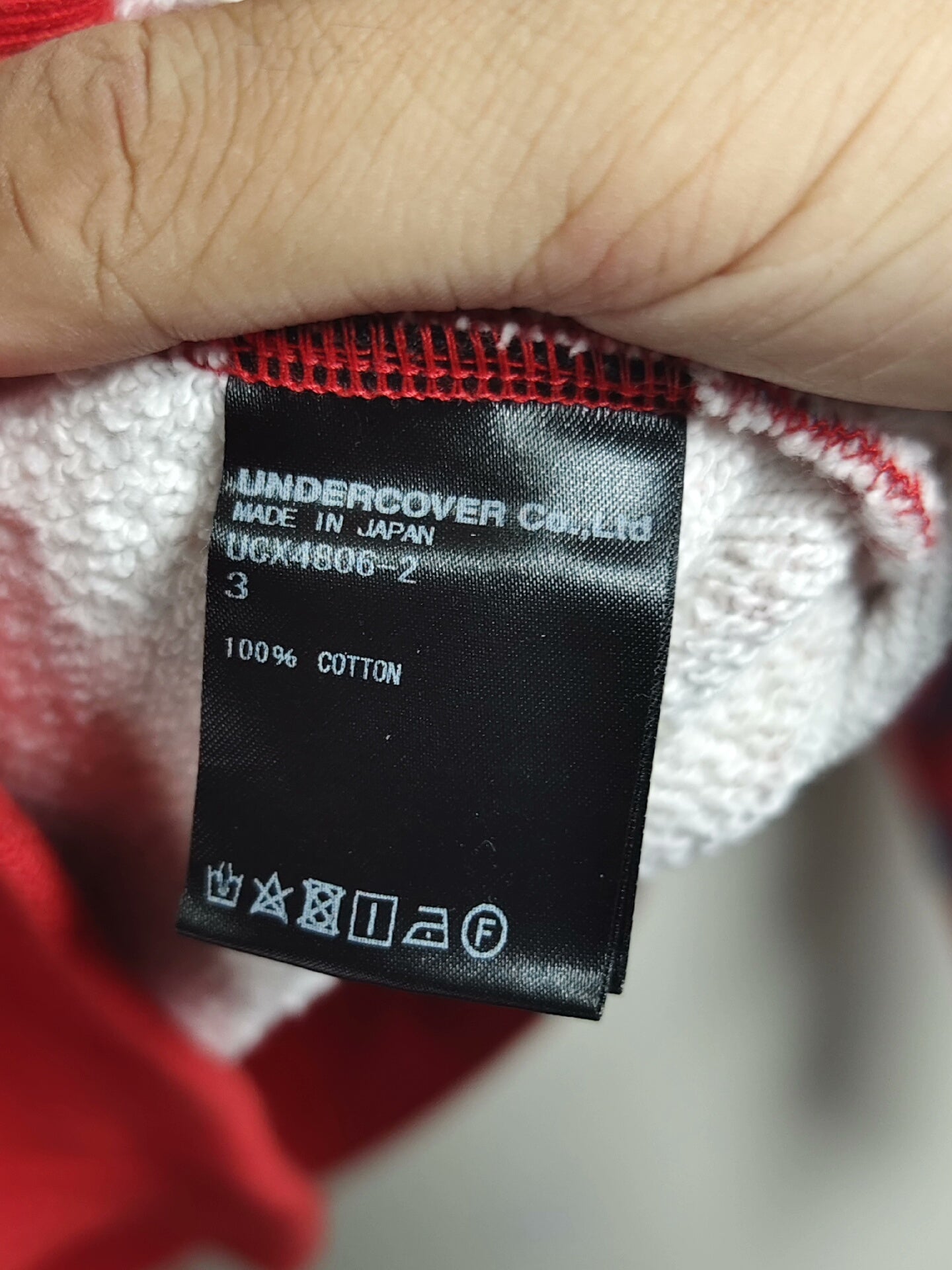 valentino x undercover graphic hoodie size 3