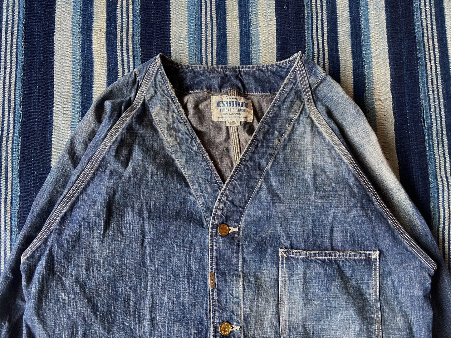 neighborhood washed governor jacket size XL