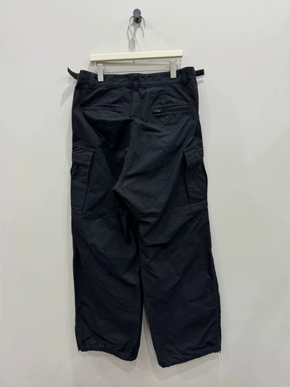 balenciaga pulled cargo stacked work pants