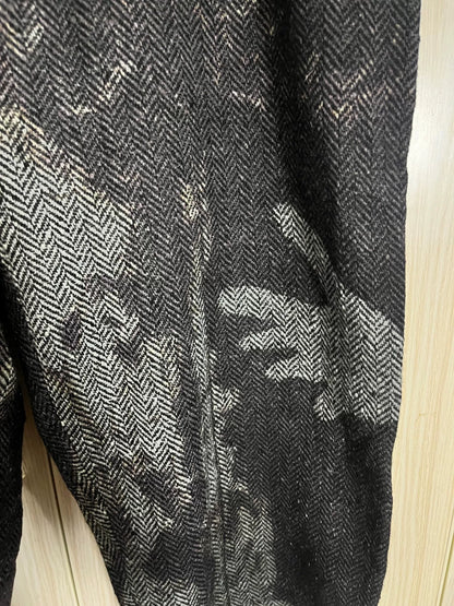 Yohji Yamamoto Black Wool Overcoat Pants