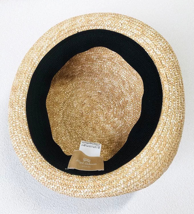 Nigel Cabourn Patchwork Badge Straw Hat