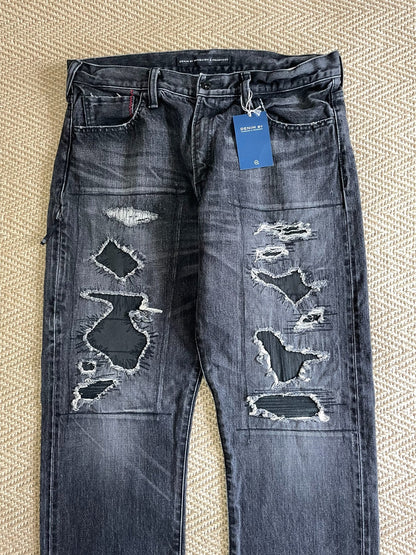 Vanquish & Fragment Distressed Washed Jeans