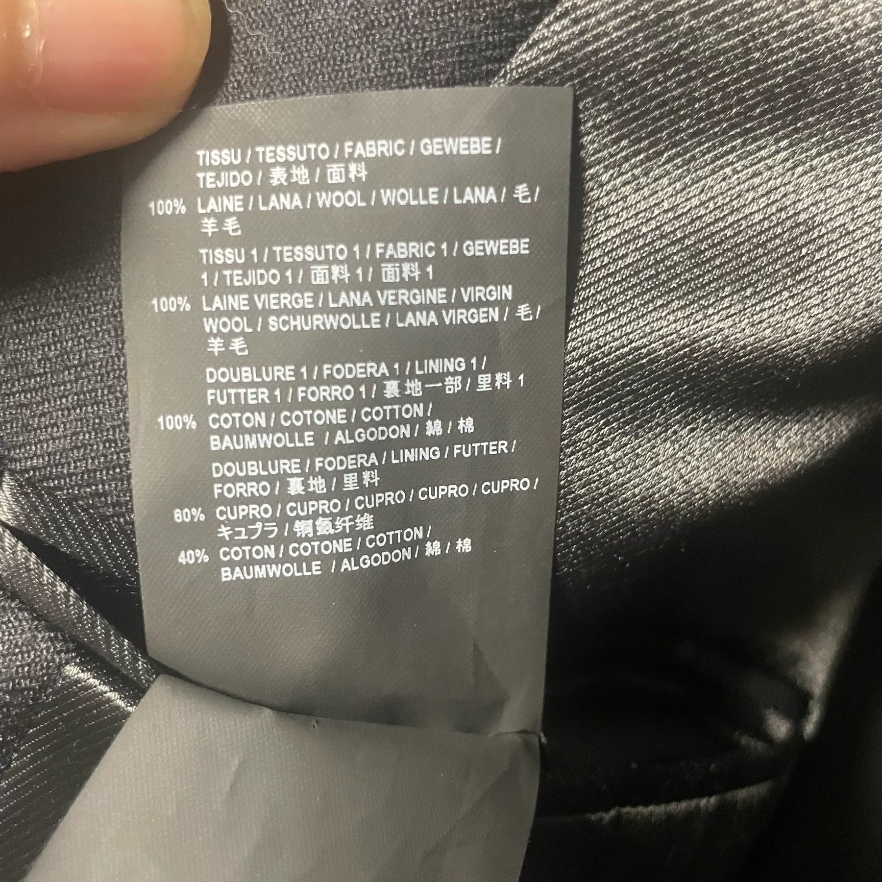 Saint Laurent Black Wool Coat
