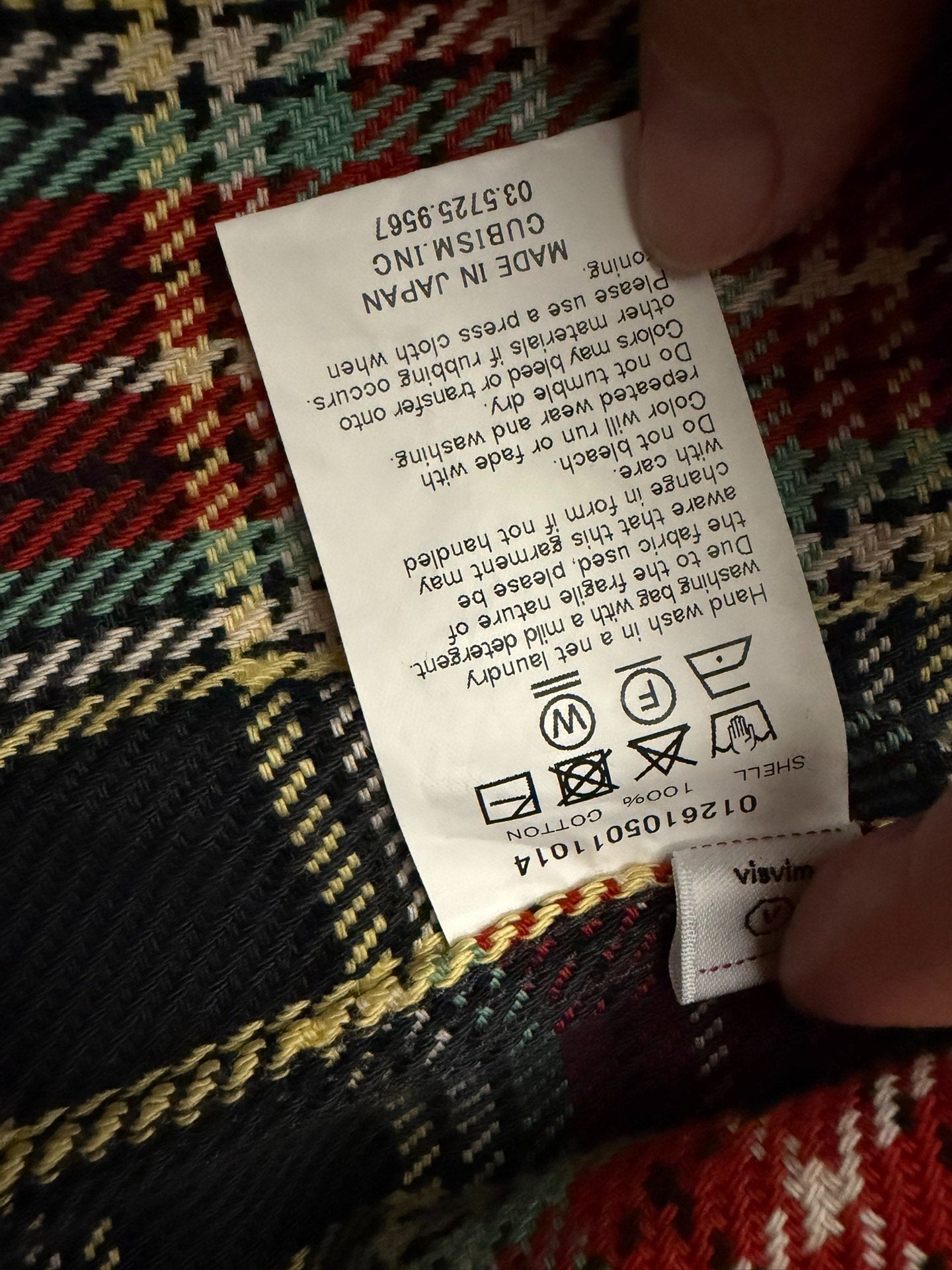 VISVIM LARRIKAN CHECK L/S