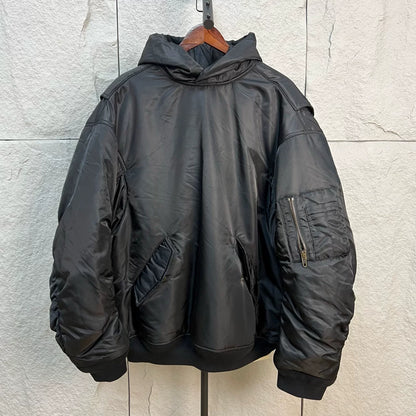 Balenciaga Black and Orange Pullover Jacket