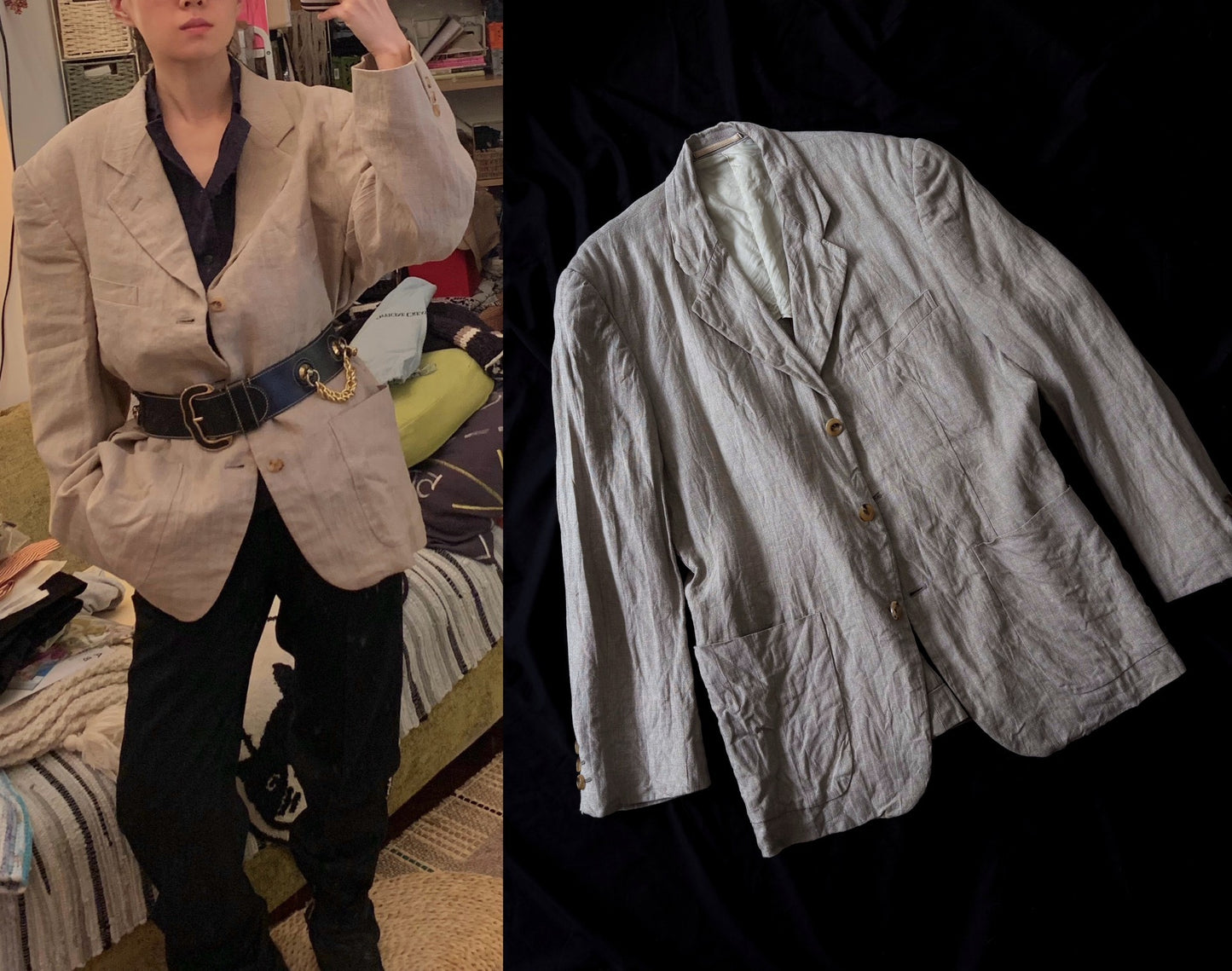 Comme des Garcons Homme Plus 1995 WORK Linen Jacket