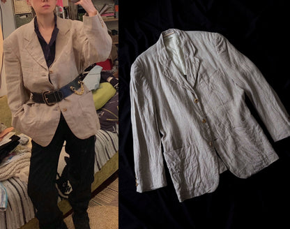 Comme des Garcons Homme Plus 1995 WORK Linen Jacket