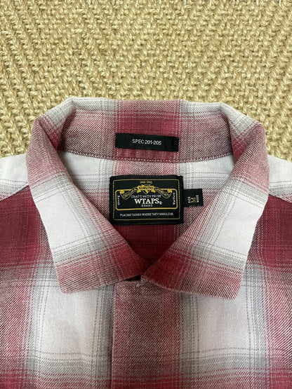 WTAPS VATOS Psychedelic Red Check Shirt