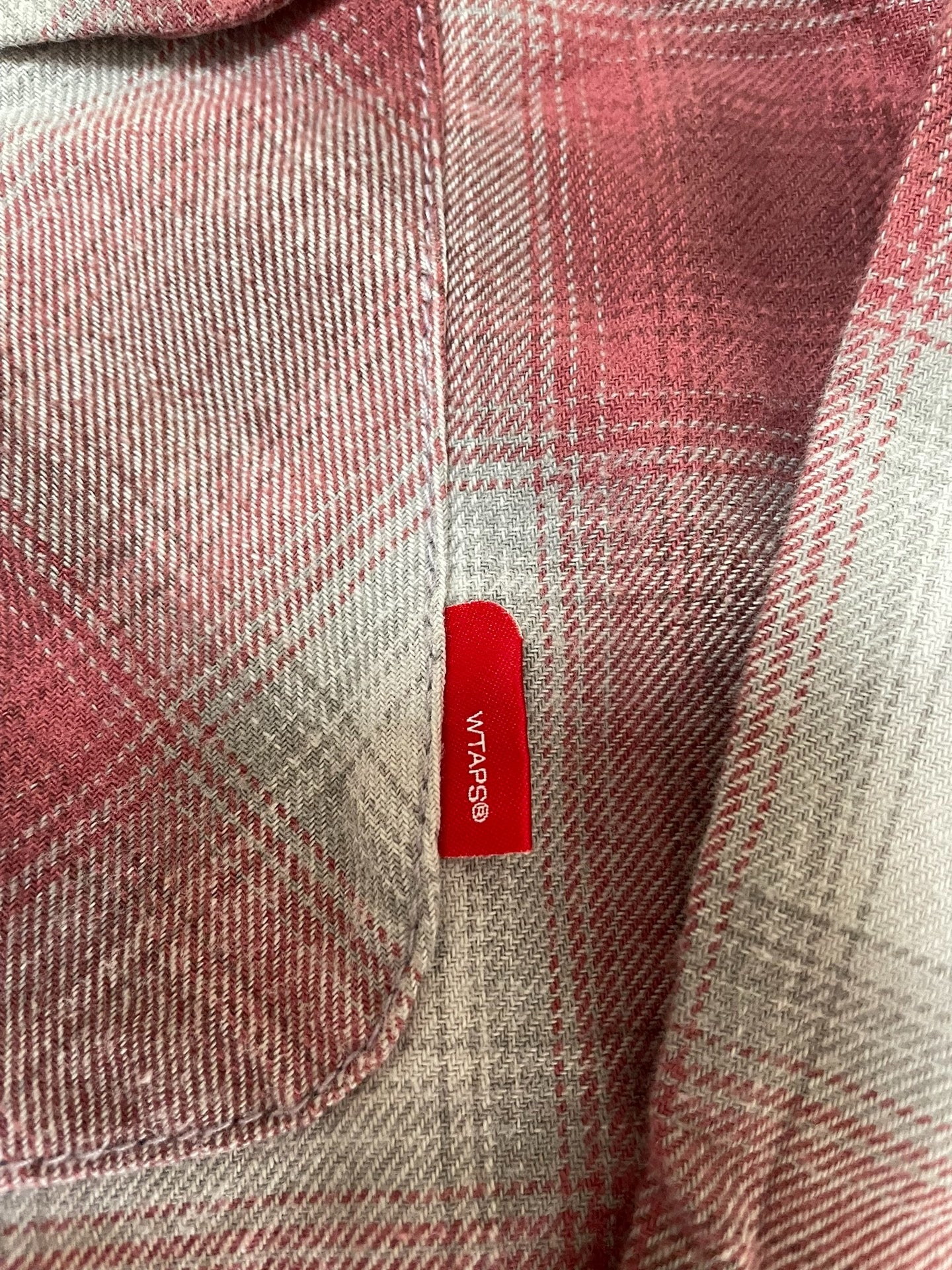 WTAPS VATOS Psychedelic Red Check Shirt