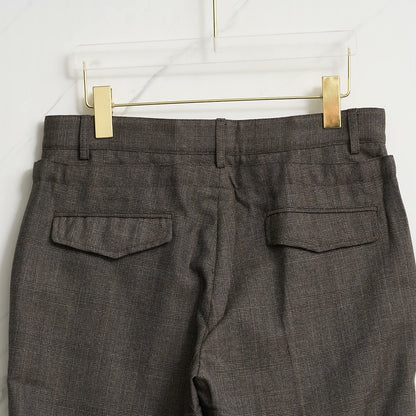 Saint Laurent Men's Checked Drawstring Trousers
