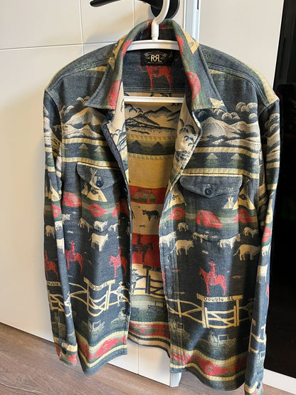 rrl patterned button-up shirt collection