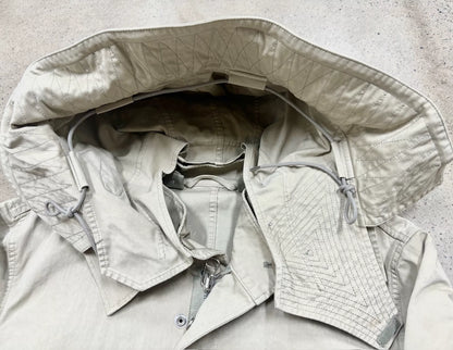 TEN C Parka Fish Tail Coat in Beige