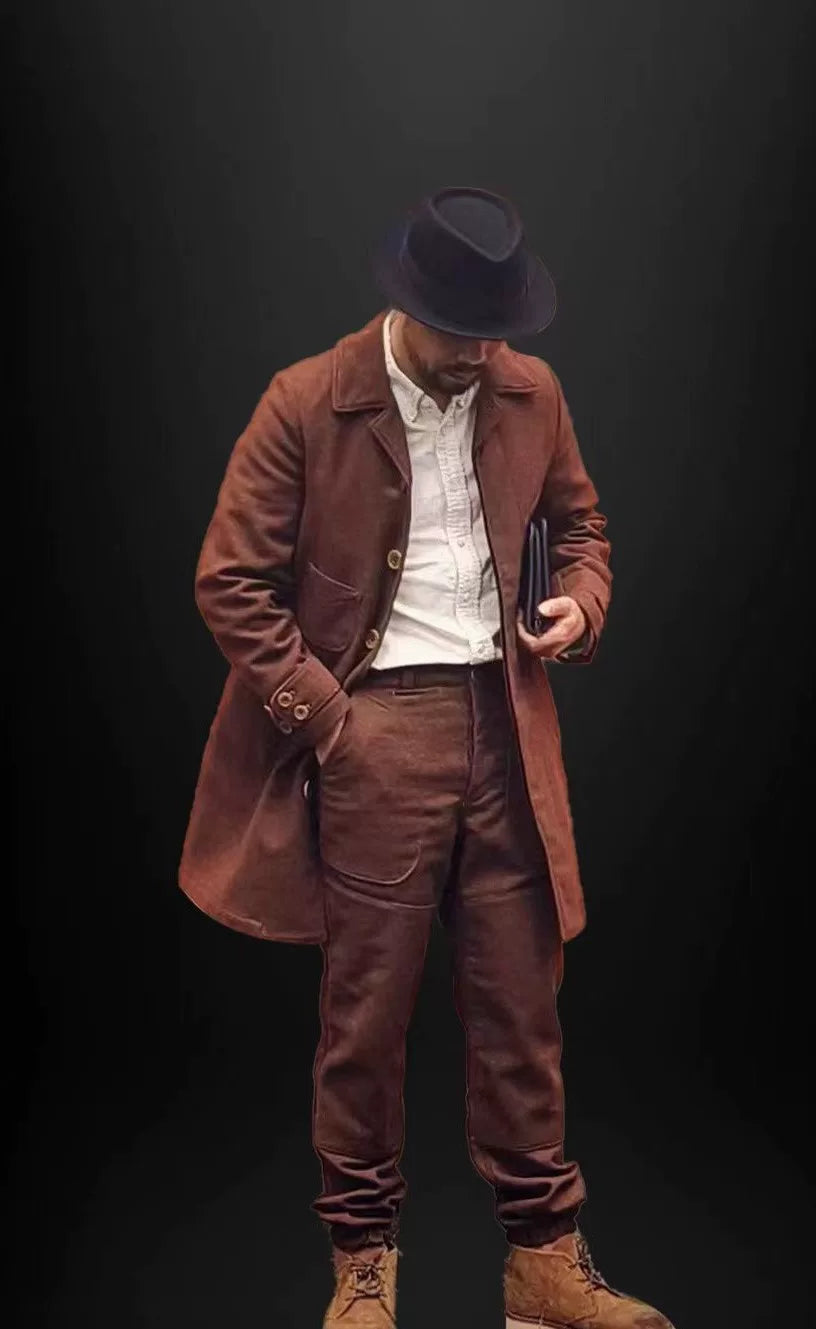 Freewheelers Bangor Wool Coat Brown Size 36