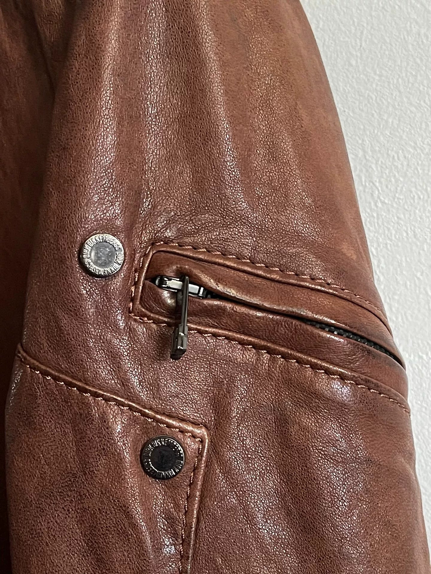 Dirk Bikkembergs Leather Motorcycle Jacket
