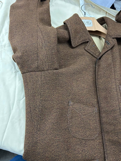 Freewheelers Bangor Wool Coat Brown Size 36