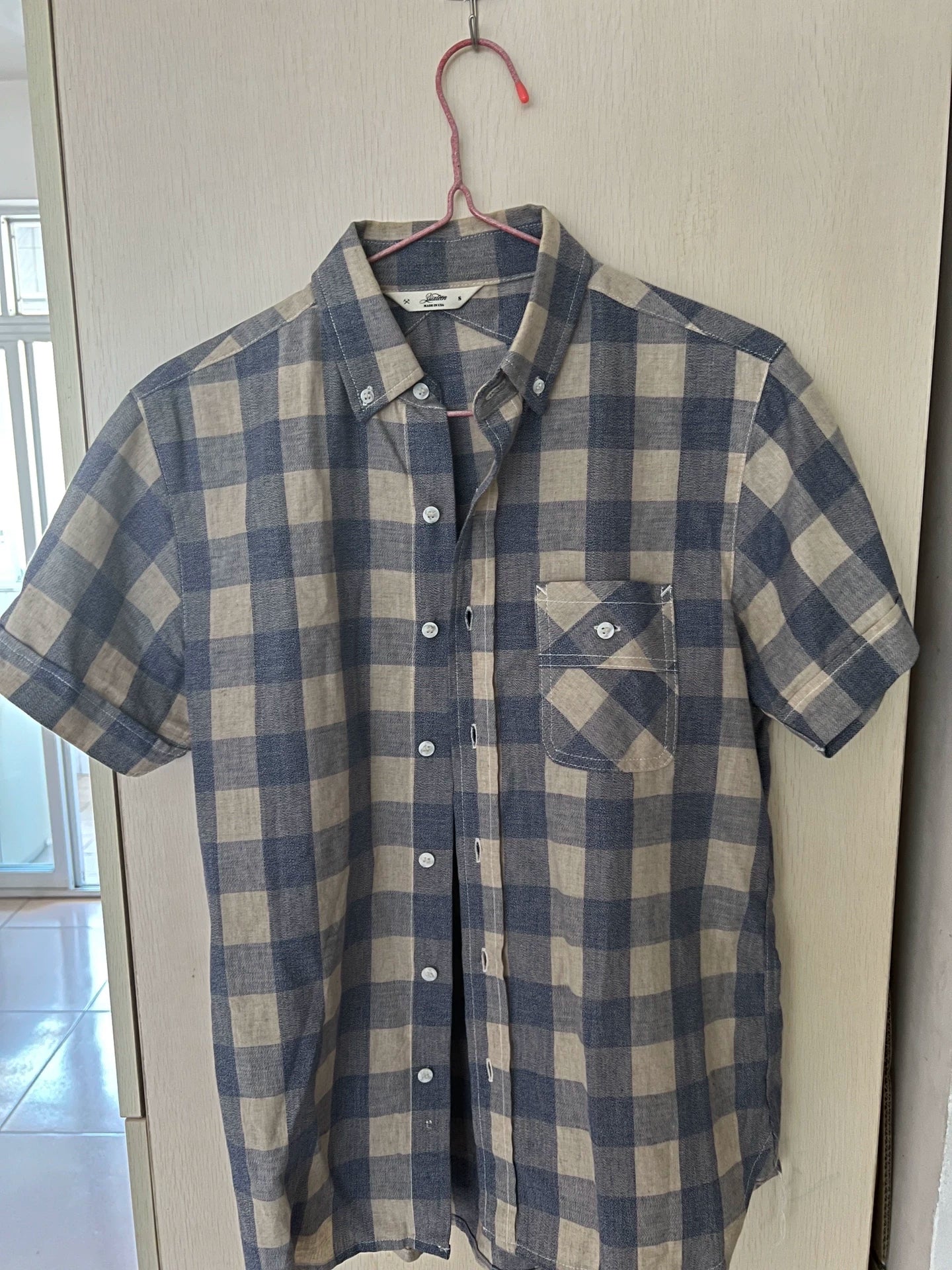 3SIXTEEN vintage Blue Pepper Salt Shirt