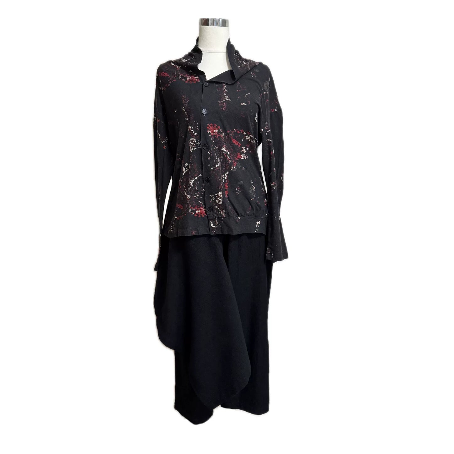 Yohji Yamamoto Graffiti Print Cardigan