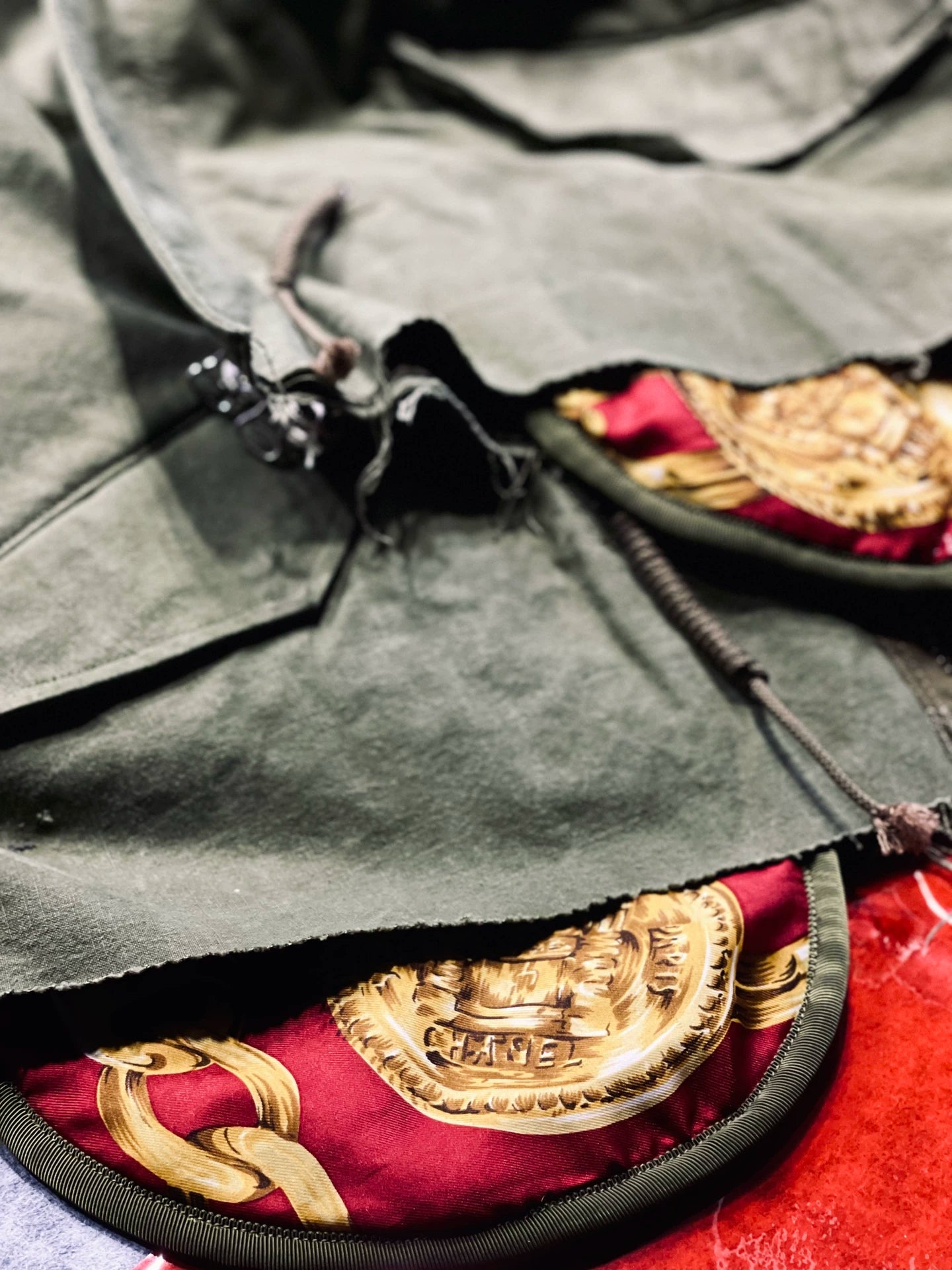 military fishtail parka jacket by readymade