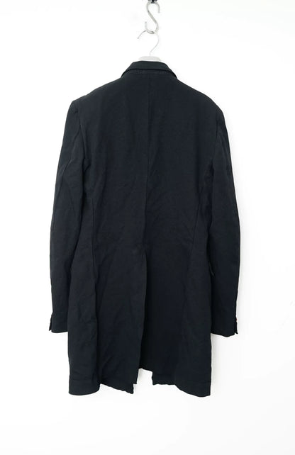 Comme des Garçons Velvet Patchwork Chester Coat