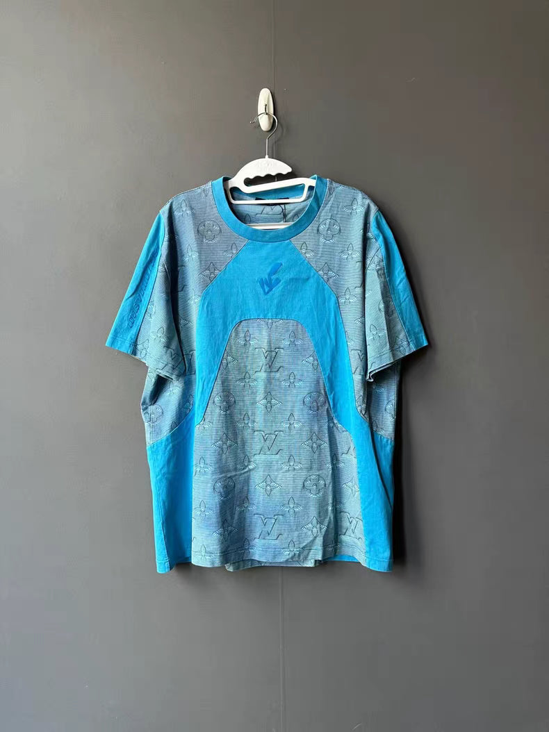 Louis Vuitton Blue Print Short Sleeve Tee