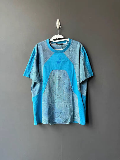 Louis Vuitton Blue Print Short Sleeve Tee