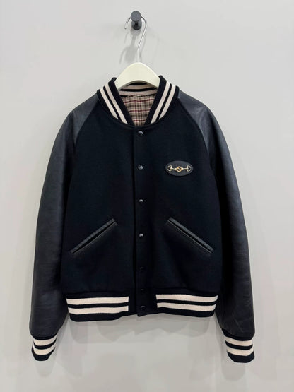 gucci wool leather bomber jacket size 50