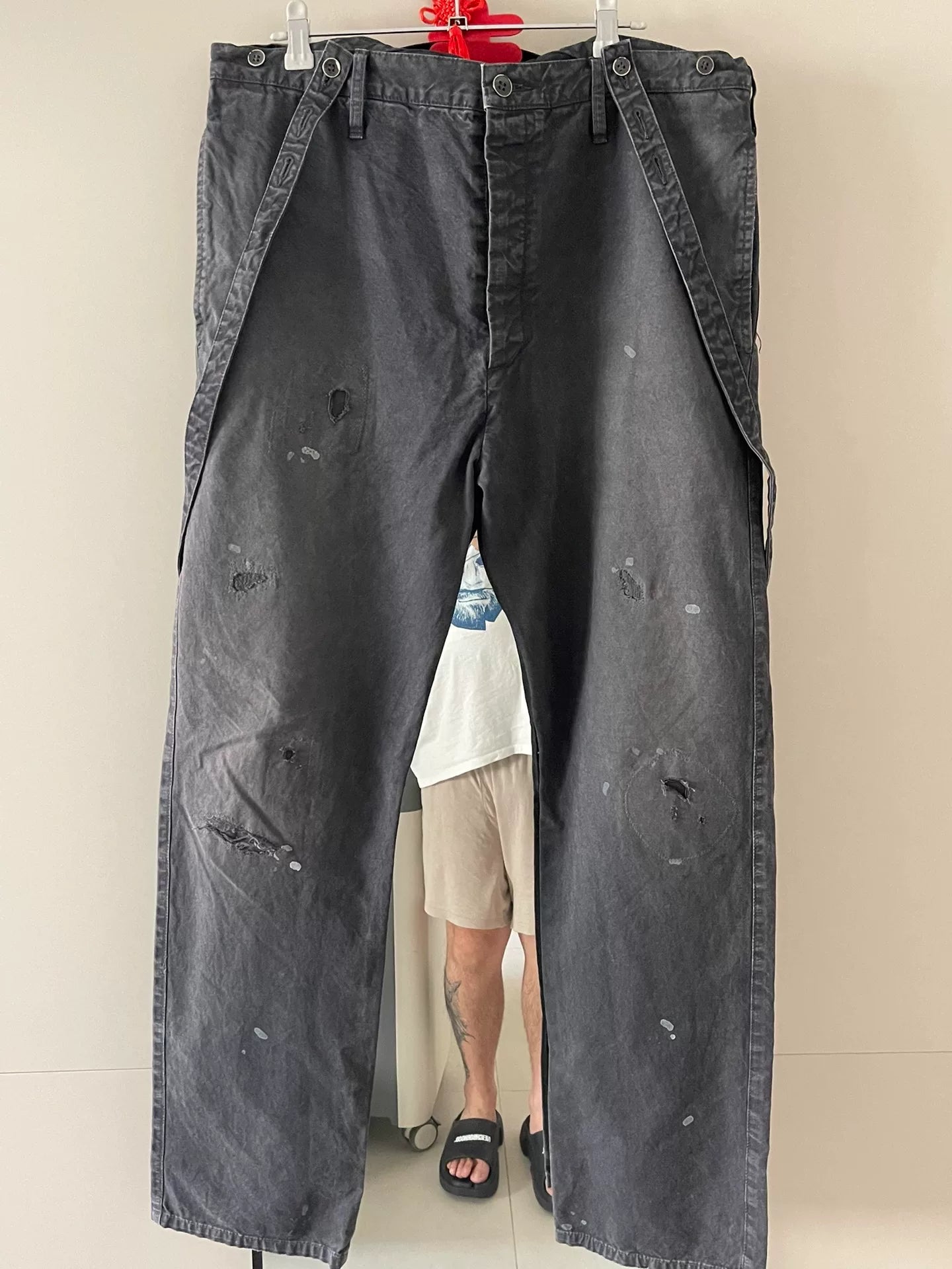 visvim Distressed Overalls 21ss