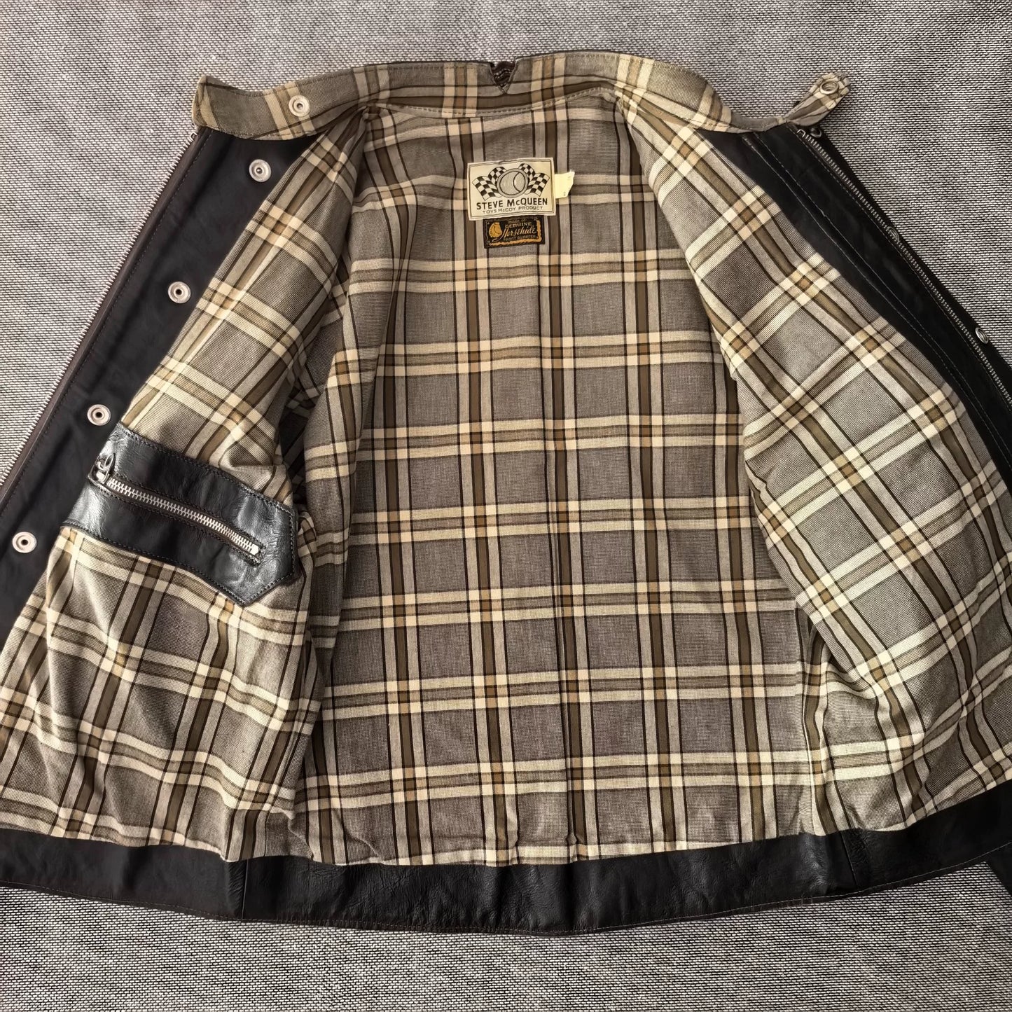 Toys McCoy Black Leather Racing Jacket