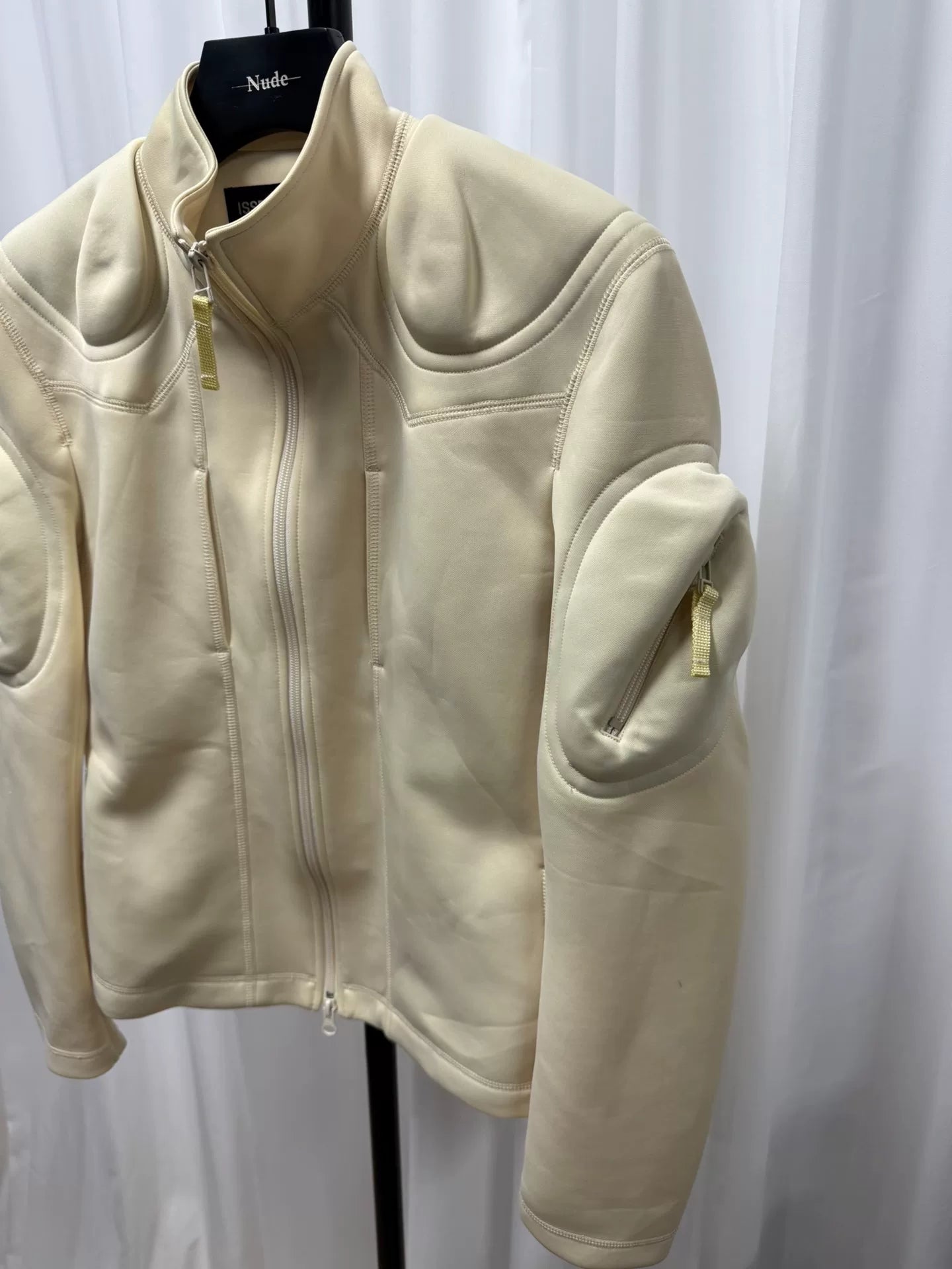 issey miyake muscular structured jacket size 3