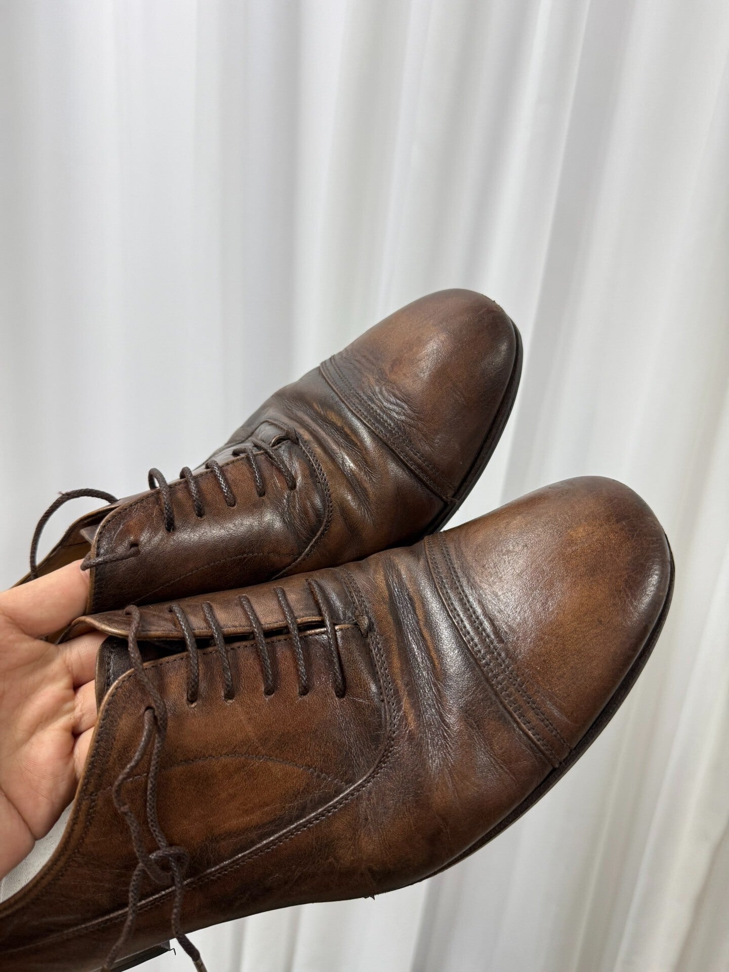 Maison Margiela Brown Derby Shoes