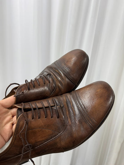 Maison Margiela Brown Derby Shoes