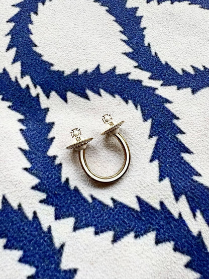 Vivienne Westwood Vintage White Saturn Ring