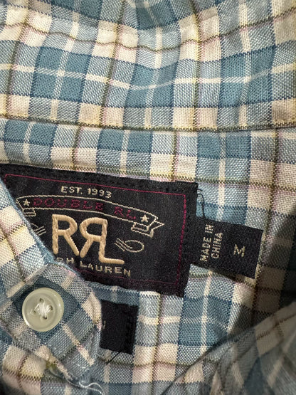 classic rrl plaid button-up shirt