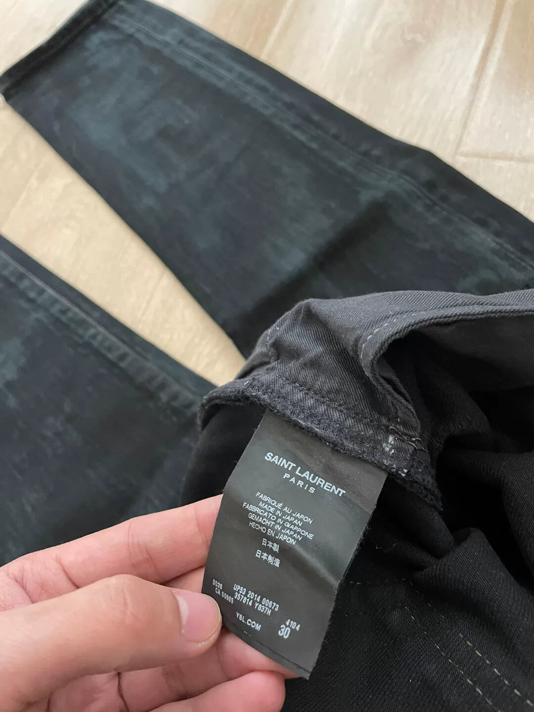 Saint Laurent Distressed Denim Jeans