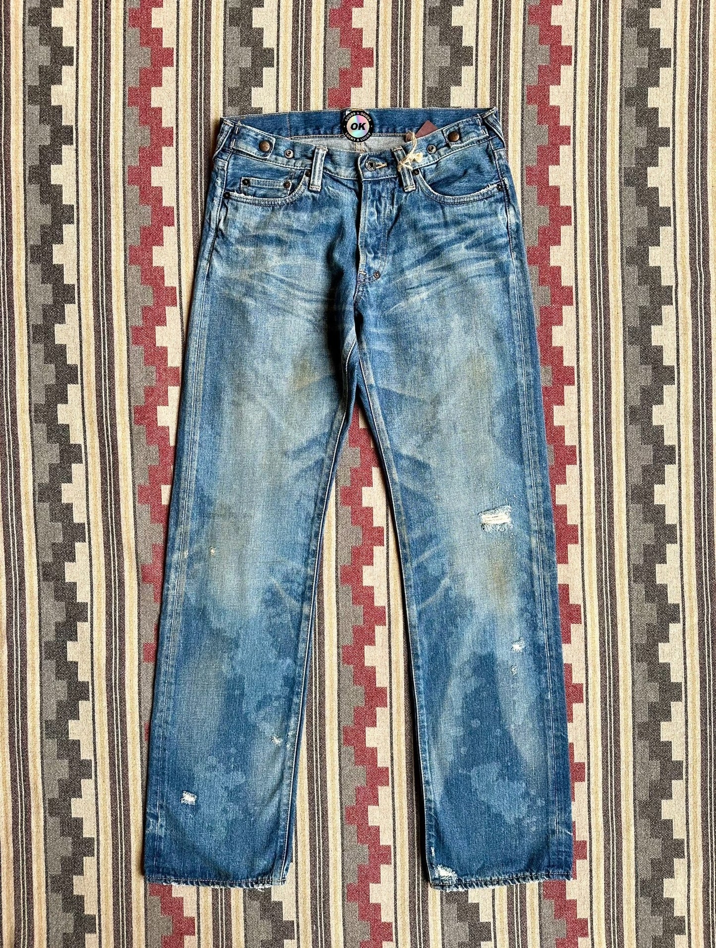 Prps Heavy Washed Distressed Acid Jeans